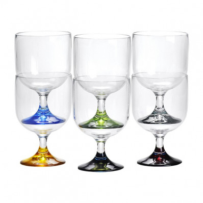 PARTY COLOR mini kieliszki do wina 6szt.