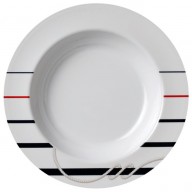 CANNES non-slip deep plate Ø22,5cm (6 pcs)
